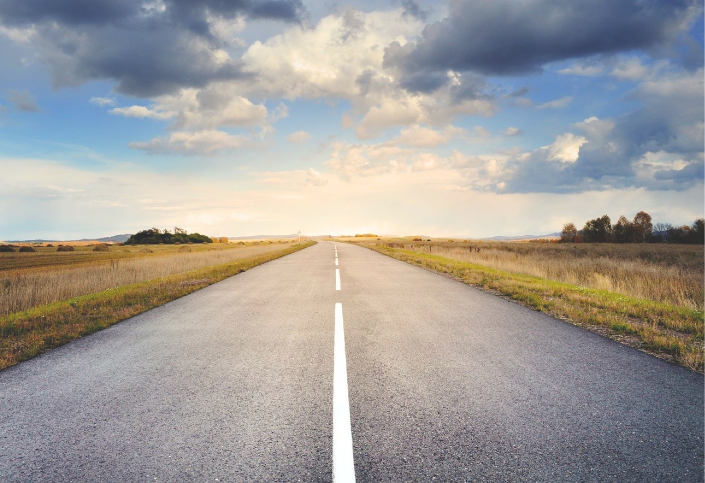 Road trailing off into the distance